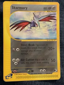 Pokemon TCG Expedition Base Set Skarmory #63/165 Reverse Holo - Image 1