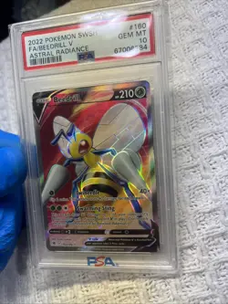 Pokemon 2022 Astral Radiance Full Art BEEDRILL V #160 Gem Mint RARE - Image 3