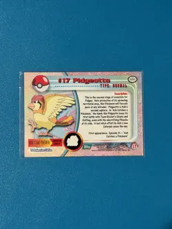 Pidgeotto #17 Topps Pokemon TV Animation Edition - Image 2