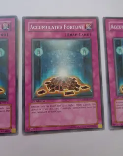 Playset: 3x Accumulated Fortune CDIP-EN057 (Common, 1st Ed, Lightly Played) - Image 4