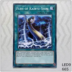 Fury of Kairyu-Shin - LED9-EN028 - Common 1st Edition Yugioh - Image 1