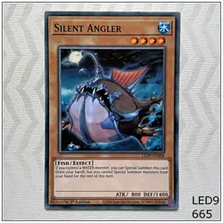 Silent Angler - LED9-EN008 - Common 1st Edition Yugioh - Image 1