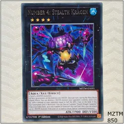 Number 4: Stealth Kragen - MZTM-EN095 - Rare 1st Edition Yugioh - Image 1