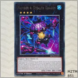 Number 4: Stealth Kragen - MZTM-EN095 - Rare 1st Edition Yugioh - Image 1