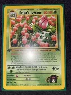 Pokemon TCG Erika's Ivysaur Gym Challenge 1st Edition Uncommon Card - Image 1