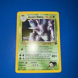 Pokemon TCG Giovanni's Nidoking Gym Challenge Holo Card 7/132 Unlimited Rare NM - Image 1