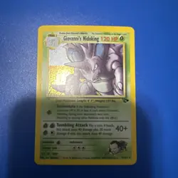 Pokemon TCG Giovanni's Nidoking Gym Challenge Holo Card 7/132 Unlimited Rare NM - Image 2