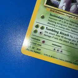 Pokemon TCG Giovanni's Nidoking Gym Challenge Holo Card 7/132 Unlimited Rare NM - Image 5