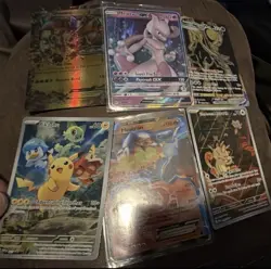 Pokemon TCG 6 Card Lot Groudon, Mewtwo GX, Pikachu, Heatran, Meowth Holo English - Image 1