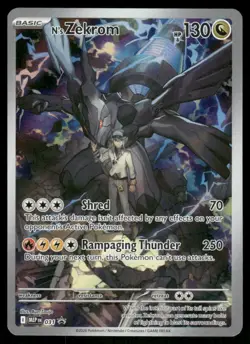 Pokemon Cards N's Zekrom 031 Mega Evolution Promo Holofoil Promo NM - Image 1