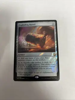 Exploding Barrel Surge Foil TMNT Card # 0039 MTG LP - Image 1
