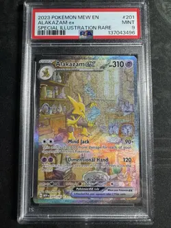 PSA 9 Alakazam ex 201/165 Special Illustration Rare 151 Pokemon Card Mint - Image 1