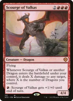Scourge of Valkas [Starter Commander Decks] Near Mint - Image 1