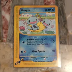 Pokemon Wooper 117/147 Aquapolis Common Basic 40 HP Bubble Wave Splash Regular - Image 1