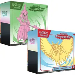 Paradox Rift Elite Trainer Box Set Pair Both New Pokemon TCG SV04 Sealed - Image 1