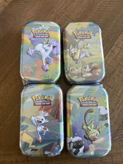 Pokemon TCG - Galar Pals Mini Tins Sealed Set of 4 - Sealed - Image 1
