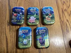 Pokemon Mega Evolutions Ascended Heroes Mini Tins Set of 5 New - Image 1