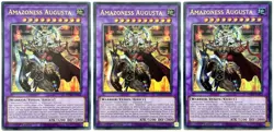 3 x MP23-EN223 Amazoness Augusta - Ultra Rare 1st Edition Near Mint YuGiOh Cards - Image 1