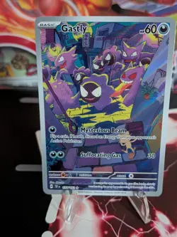 SV05 Temporal Forces Gastly Holo Illustration Rare Card 177/162 - Image 1