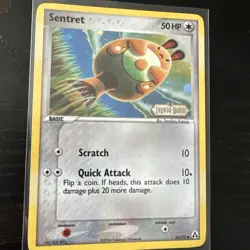 Pokemon TCG Sentret 62/92 Legend Maker Stamped Holo Common Card - Image 3