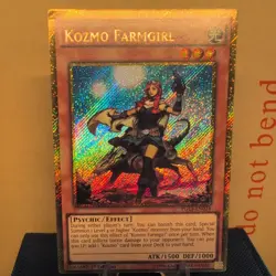 Kozmo Farmgirl PGL3-EN024 1st Edition Gold Secret Rare Yugioh Card - Image 1