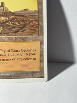 City of Brass MTG 5th Edition Vintage Magic the Gathering Land Card LP - Image 4