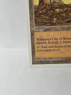 City of Brass MTG 5th Edition Vintage Magic the Gathering Land Card LP - Image 5