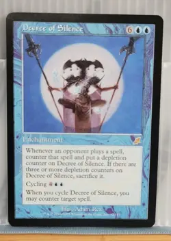 Mtg DECREE OF SILENCE NM Scourge 32/143 -Argo- - Image 1
