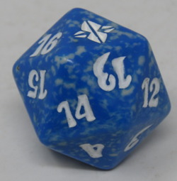 Magic the Gathering Rise of the Eldrazi Blue Spindown Dice - Image 1