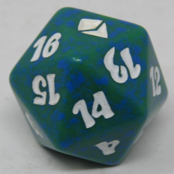 Magic the Gathering Zendikar Green Spindown Dice - Image 1