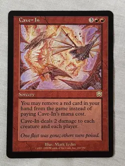 NM Cave-In Mercadian Masques Mtg Magic the Gathering - Image 1