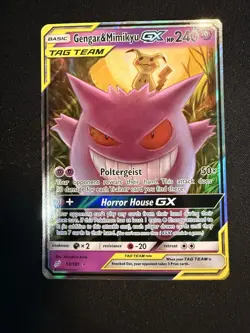 Gengar Mimikyu GX Tag Team 53/181 NM/Mint Condition Pokemon TCG - Image 1