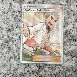 Professor Oak's Setup Full Art Holo Pokemon Card 233/236 SM-Cosmic Eclipse - Image 1