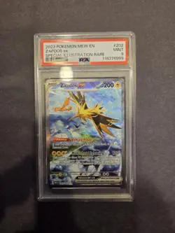 Pokemon TCG 151 Zapdos EX #202 SIR English PSA 9 MINT - Image 1