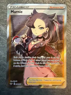 Pokemon Marnie Full Art Trainer Ultra Rare Card 200/202 Sword & Shield - Image 1