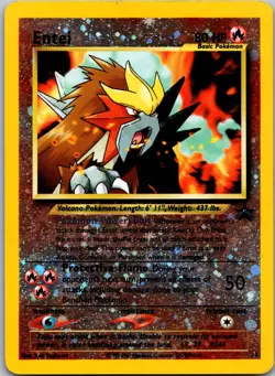 Entei #34/53 WoTC Promo Reverse Holo Pokemon MP - Image 1