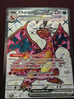 Pokemon TCG Charizard EX Obsidian Flames #56 Black Star Promo Ultra Rare NM - Image 1