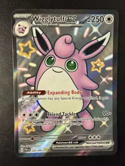 Wigglytuff ex 222/091 - Pokemon TCG - Scarlet & Violet Paldean Fates - Image 1