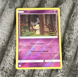 Pokemon Mimikyu Holo Uncommon Psychic Basic SM-Cosmic Eclipse 97/236 70 HP - Image 1