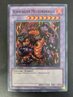 Schwarzer Meteordrache PRC1-DE004 Super Rare DE NM YUGIOH - Image 1