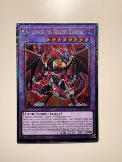 Yu-Gi-Oh! • Masquerade the Blazing Dragon • RA02-EN022 • Quarter Century (1Ed) - Image 1