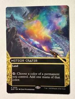 Meteor Crater (0026) (Borderless) Edge of Eternities: Stellar Sights MTG Card - Image 1