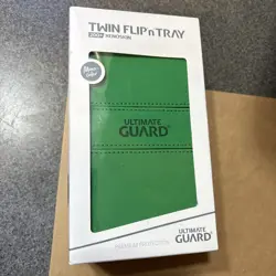 Ultimate Guard Green Flip n Tray 200+ Monocolor Deck Case Card Box Xenoskin ccg - Image 1