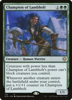 MTG - Champion of Lambholt - Starter Commander - X1 - (NM) - - Image 1