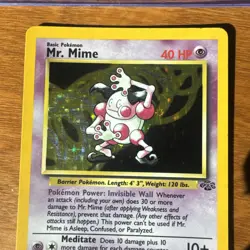 Mr. Mime 6/64 Jungle Holo Rare Pokemon Card English - Image 3