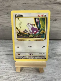 Pokemon TCG Rattata Base Set 61/102 Regular LP. - Image 1
