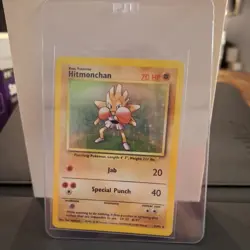 Hitmonchan - Holographic Rare Base Set WOTC Pokemon Card - 7/102 ships fast - Image 5