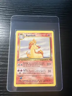 Rapidash 44/64 1st Edition Jungle WOTC Vintage Pokemon - Image 1