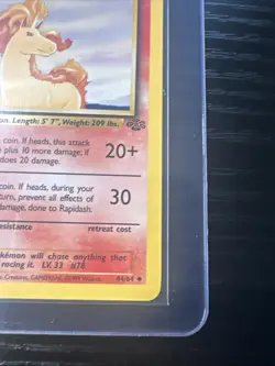 Rapidash 44/64 1st Edition Jungle WOTC Vintage Pokemon - Image 5