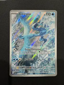 2025 Pokemon Journey Together Articuno Illustration Rare Holo IR 161/159 NM - Image 1